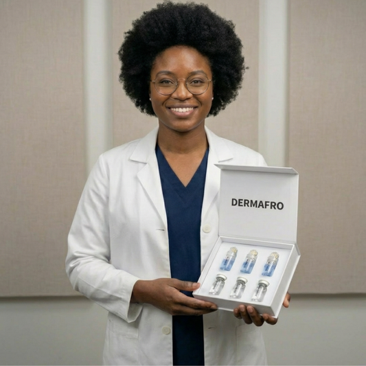 Micro Infusion sur Femme Noir  - Derma Afro